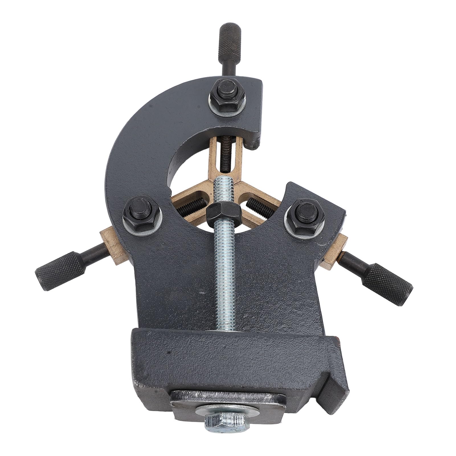 Wood Lathe Steady Rest, Lathe Center Rest Fixed Mini Wood Lathe Stand for 0618 CJ18 CJ0618A 7x12 7x14 0618‑3B Grey Color