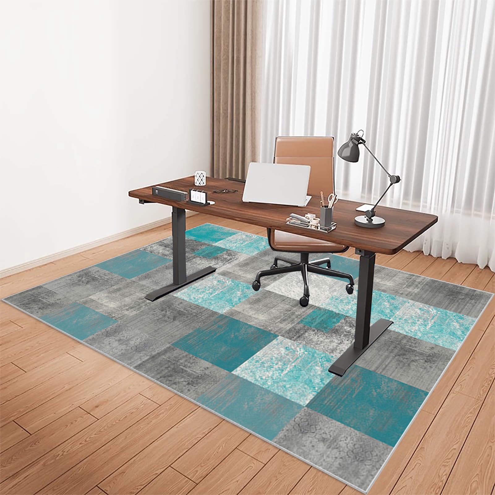 Tkuhknag Office Chair Mat, Desk Chair Mat for Carpet 160 x 200 cm, Office Chair Mats for Hardwood Floors Non Slip Floor Protective Mat for Chairs Mat Floor Protector Desk Chairmats Office โ image 1
