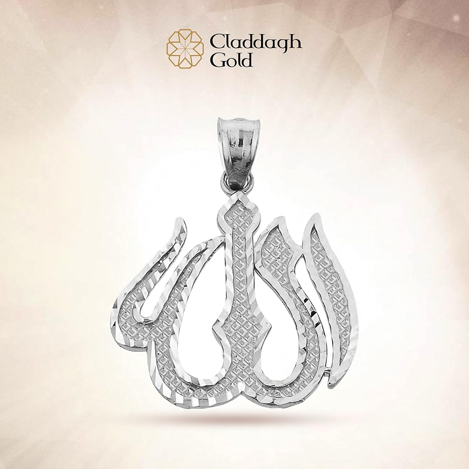 925 Sterling Silver Islamic Allah Necklace Pendant