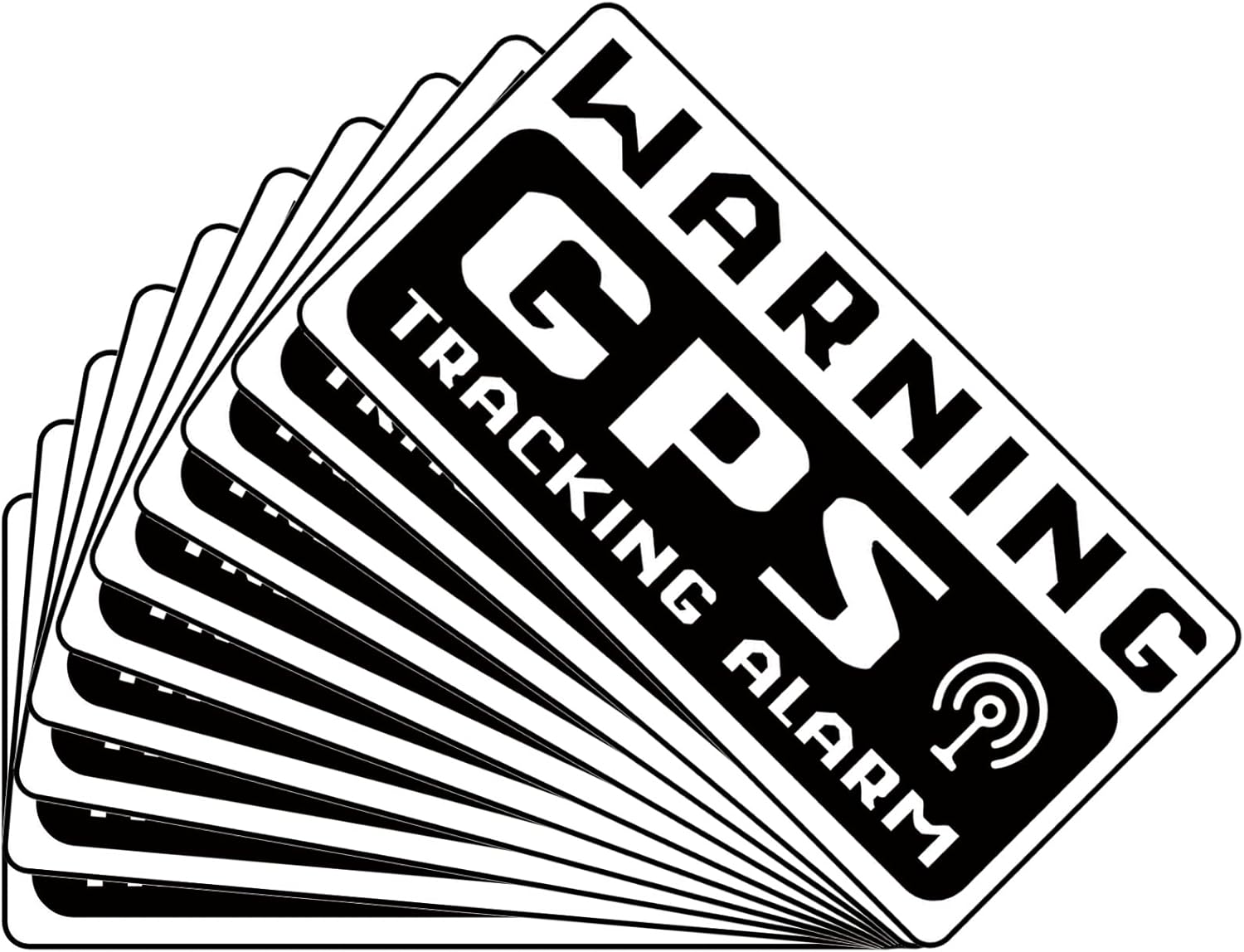 10 PCS GPS Tracker Sticker, Car Alarm Sticker, Car Decal Anti Theft 4.