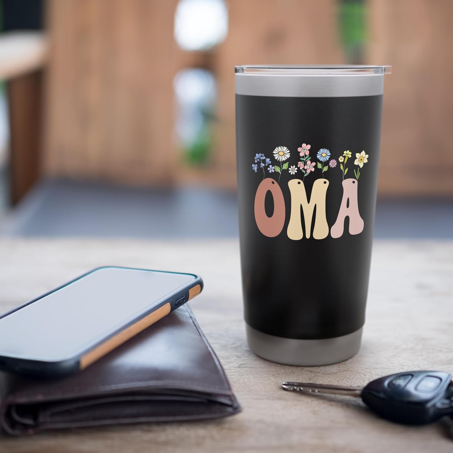 Oma Gifts Women Wildflower Floral Design Grandma Stainless Steel Insulated Tumbler - Image 7