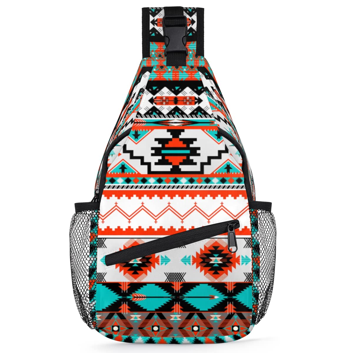 TropicalLife Sling Bag For Women & Men - Mini Crossbody Chest Backpack For Travel & Hiking (Aztec Pattern) - View #5