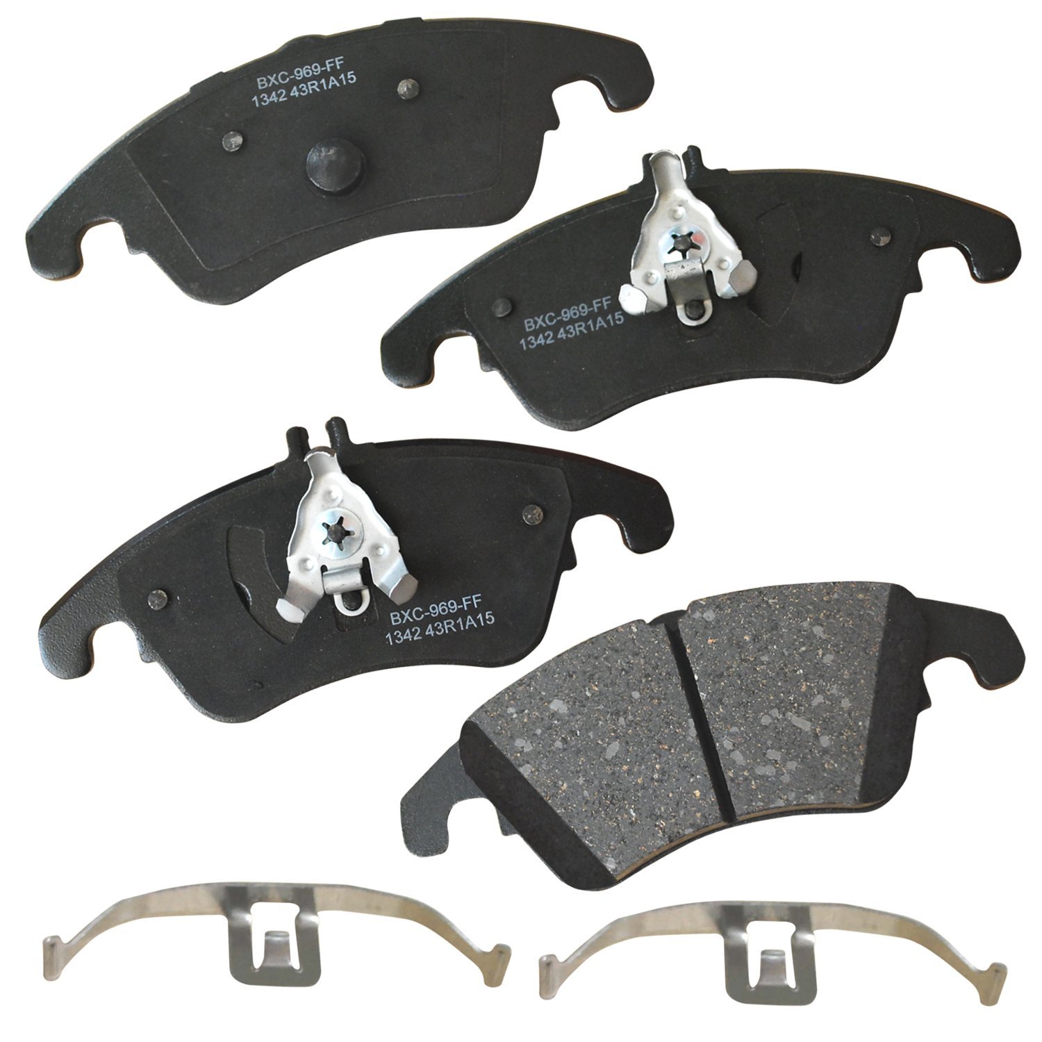 Bendix Premium SBC1342 Ceramic Front Brake Pads for Select Models Mercedes-Benz C250,C280,C300,C350,CLS350,CLS400,E200,E250,E300,E350,E400,E550,SLC180,SLC200,SLC300,SLK200,SLK250,SLK300,SLK350