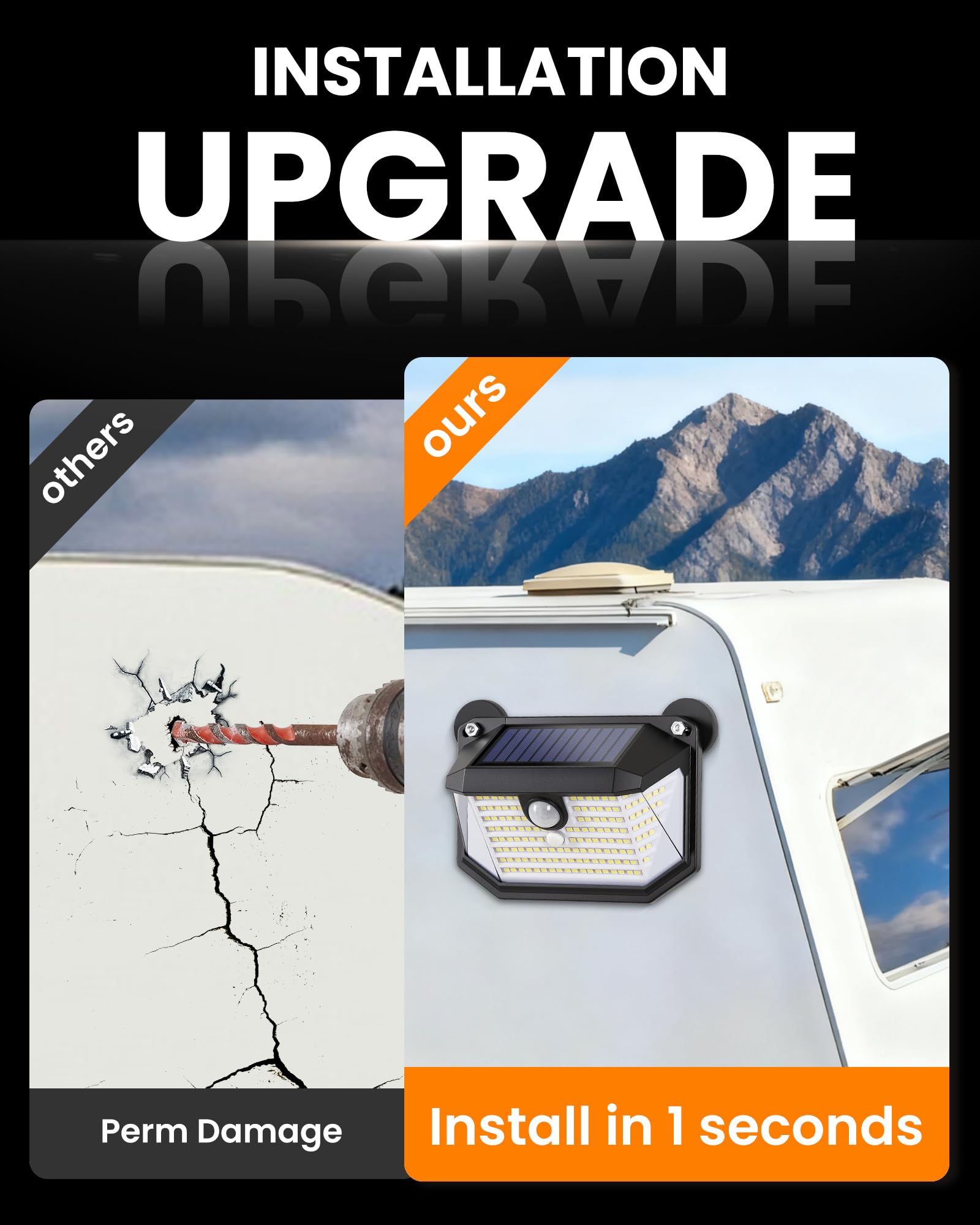 LUHLEE 178LED Magnetische Solarleuchten Außen RV Solarleuchten