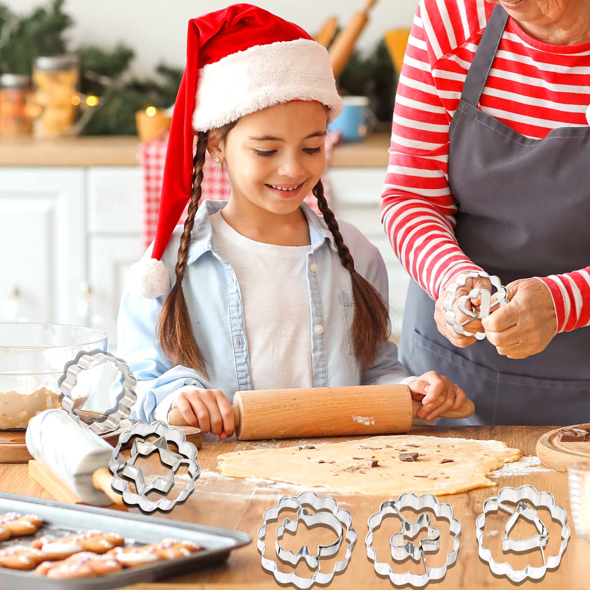 26-teiliges Weihnachts-Ausstechformen Set Aus Edelstahl – Für Plätzchen, Fondant & Deko