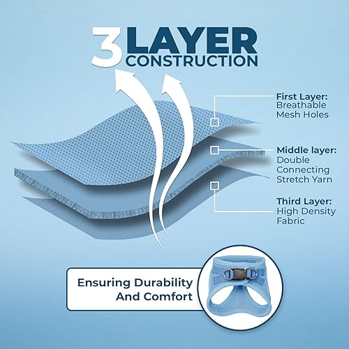 Miniatura 5 de Best Pet Supplies Voyager Step-In Air - Arnés de malla para todo tipo de clima, tipo chaleco y fácil de poner para perros pequeños y medianos (color