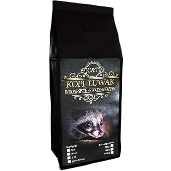 Kopi Luwak Arabica Coffee Cat Coffee From Wild Animals as a Whole Bean 50 g