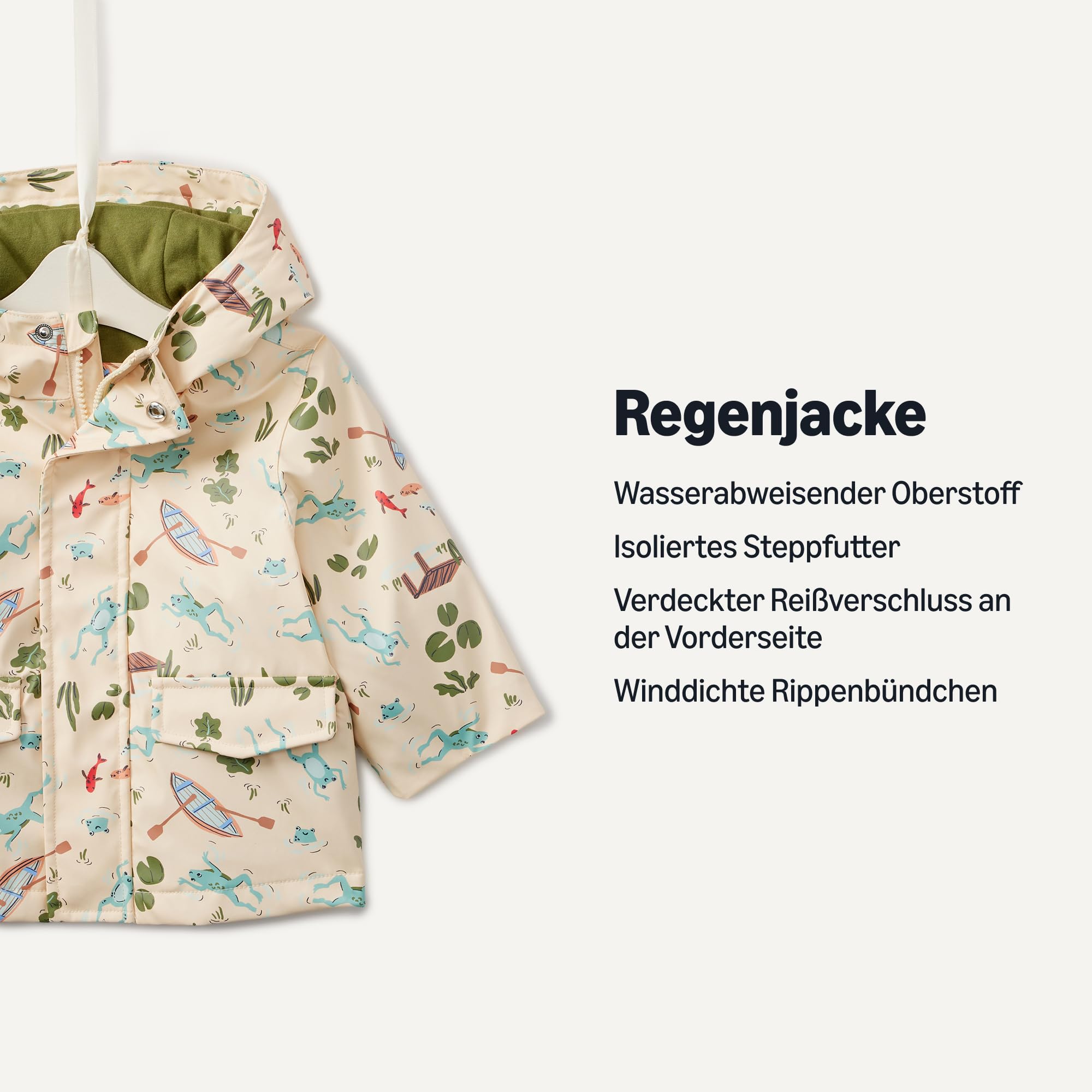 Amazon Essentials Baby - Jungen Wasserabweisende Regenjacke