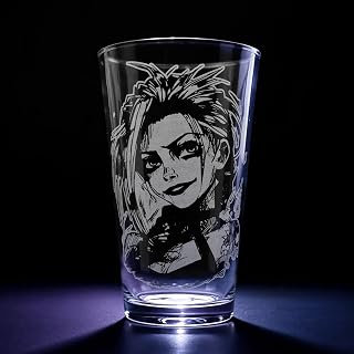 JINX ARCANE Engraved 16oz Pint Glass | Powder Steampunk League Animation Action Adventure Legends Science Fiction Piltover Zaun| Great TV Decor & Gift Idea!