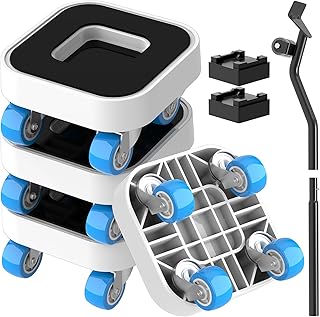 Furniture Dolly Sliders, Furniture Movers with 4 Wheels, Upgrade Groove Design Moving Dollies for Heavy Duty, 750lbs Capacity Lift Mover Tool Set for Appliance, Table, Sofa, Cabinet, Beds