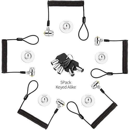 Keyed Alike 5Pack Security Hardware Cable Lock Kit