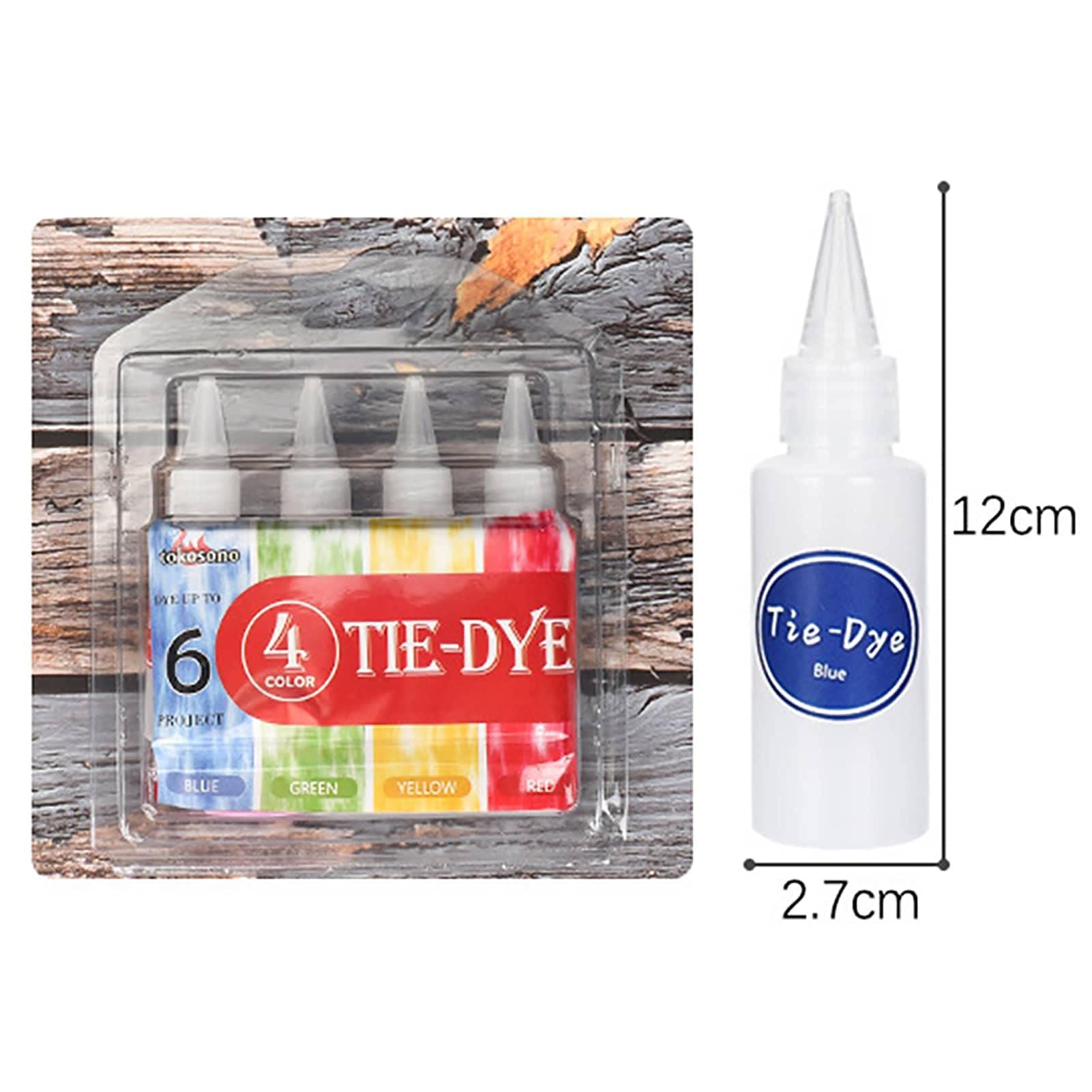 Amazon.co.jp: タイダイ染めキット 4色 絞り染め 無毒 綿・麻用 布用