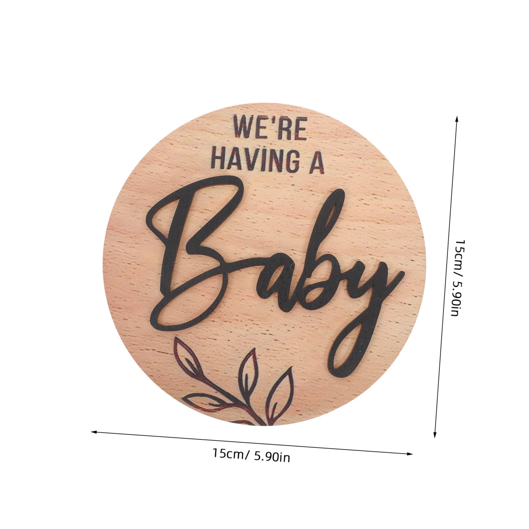 Garneck Newborn Announcement Sign Arrival Sign Elegant Birth Announcement for Hospital and Durable Keepsake with Patterns for Celebrating