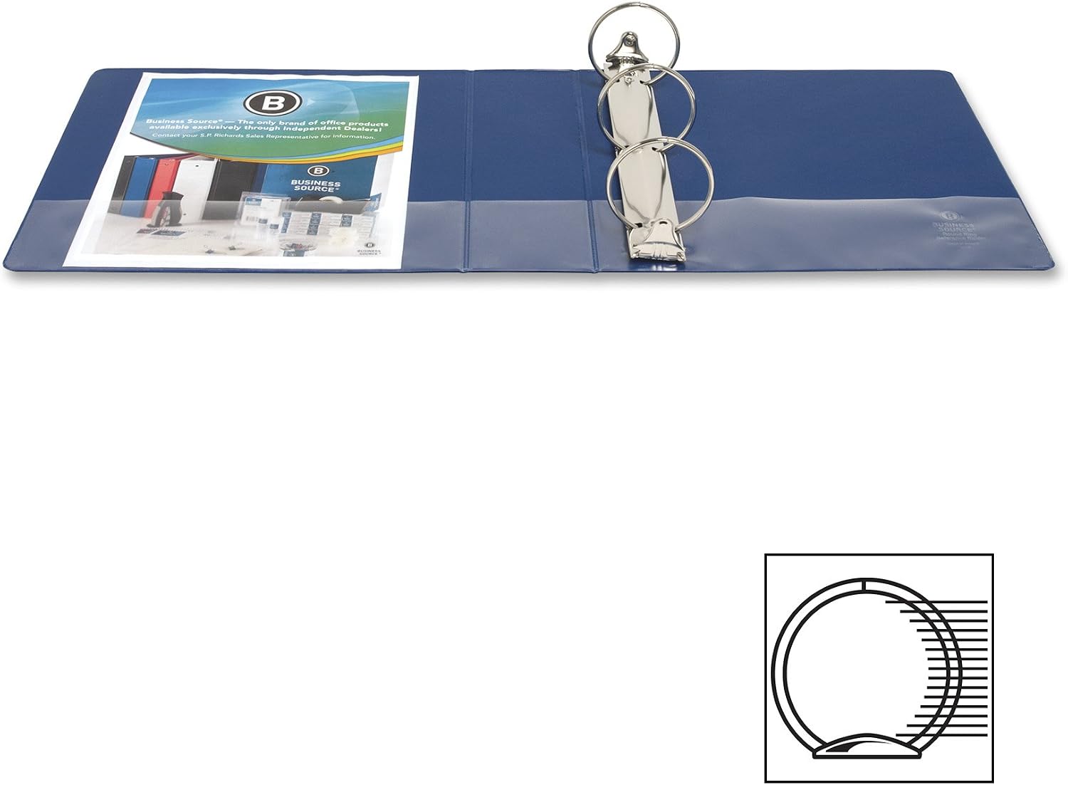 Business Source 3" Basic Round Ring Binders