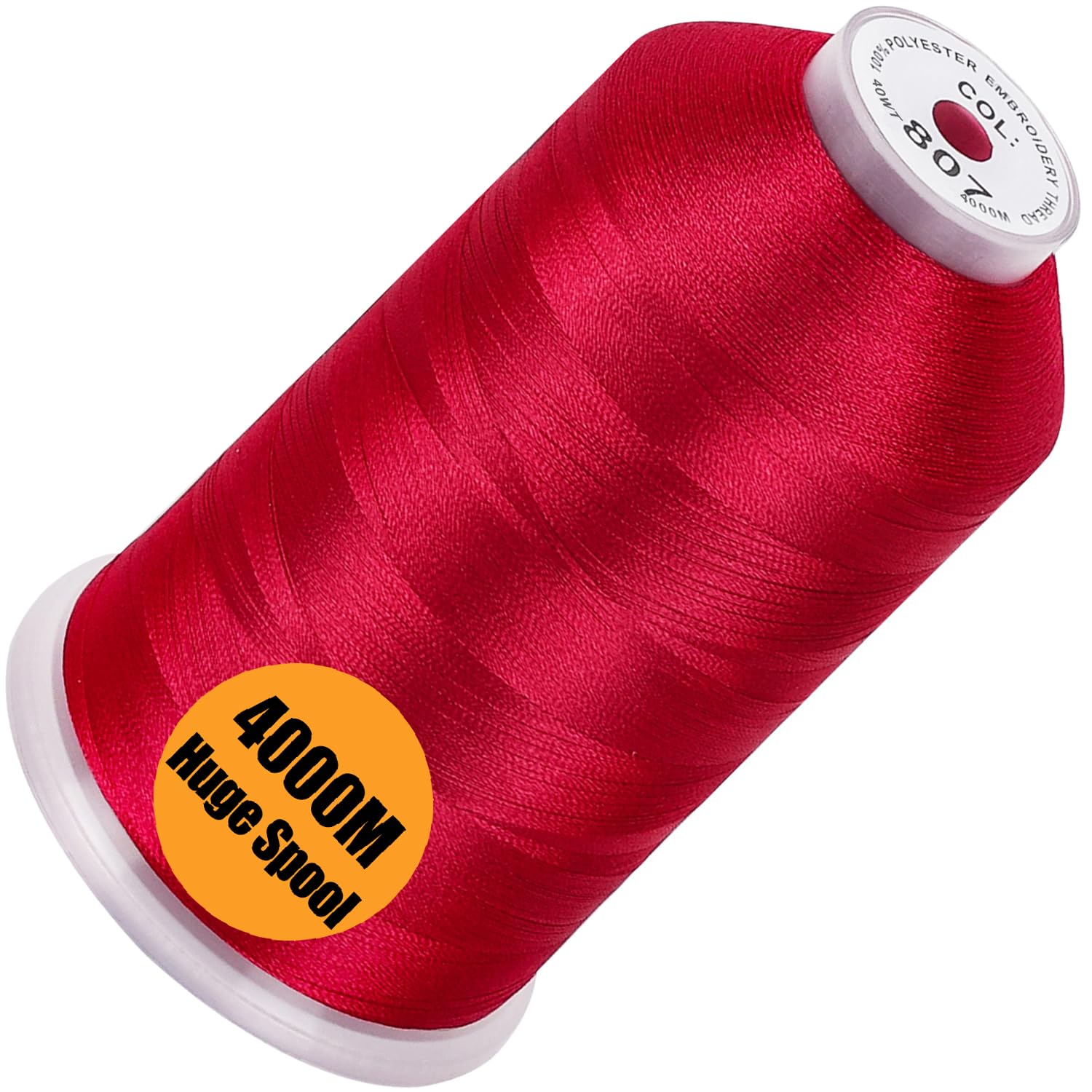New brothread 4000M Huge Spool Embroidery Machine Thread - Carmine