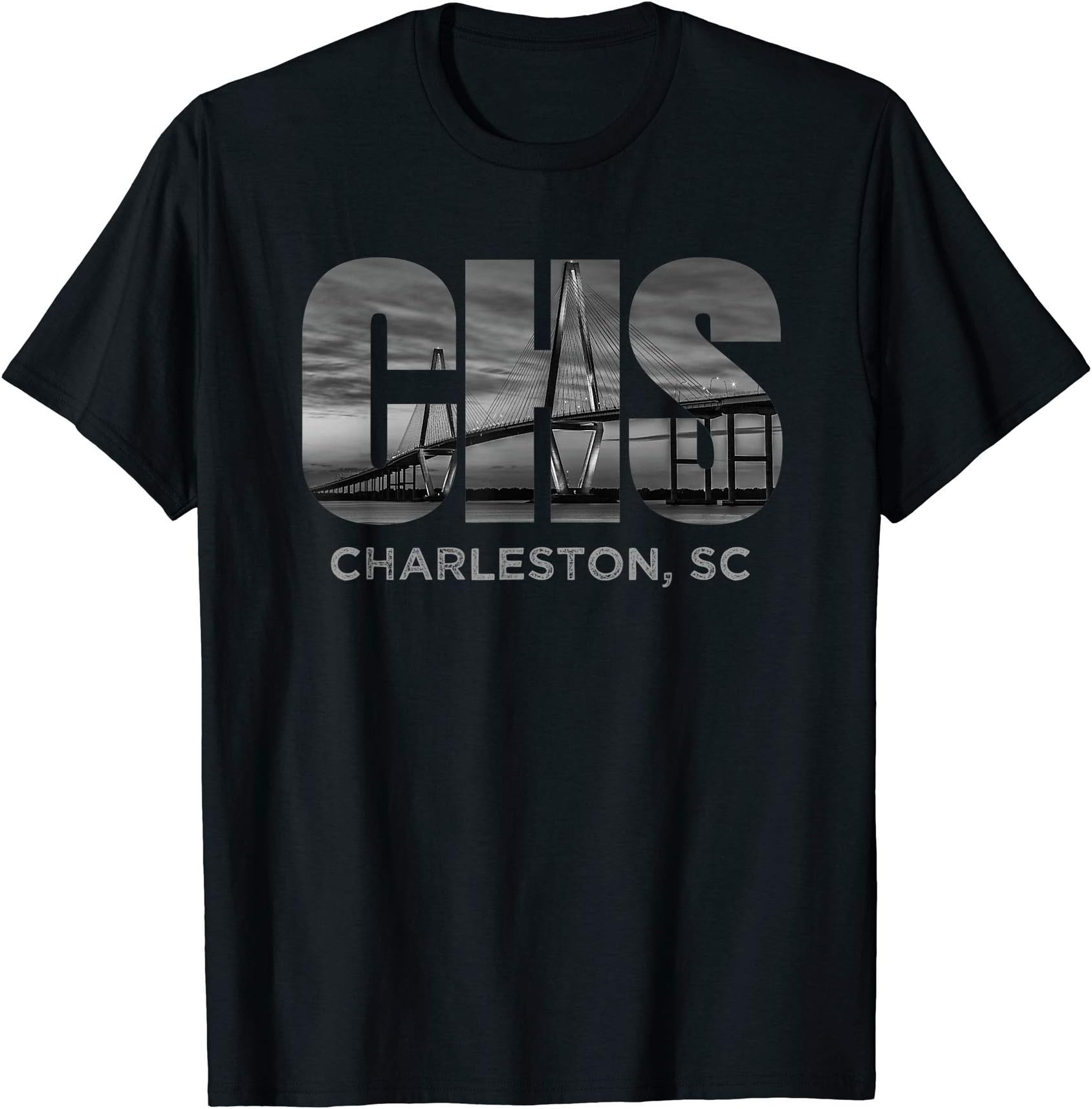 Arthur Ravenel Bridge Charleston SC Vacay CHS Airport Code T-Shirt