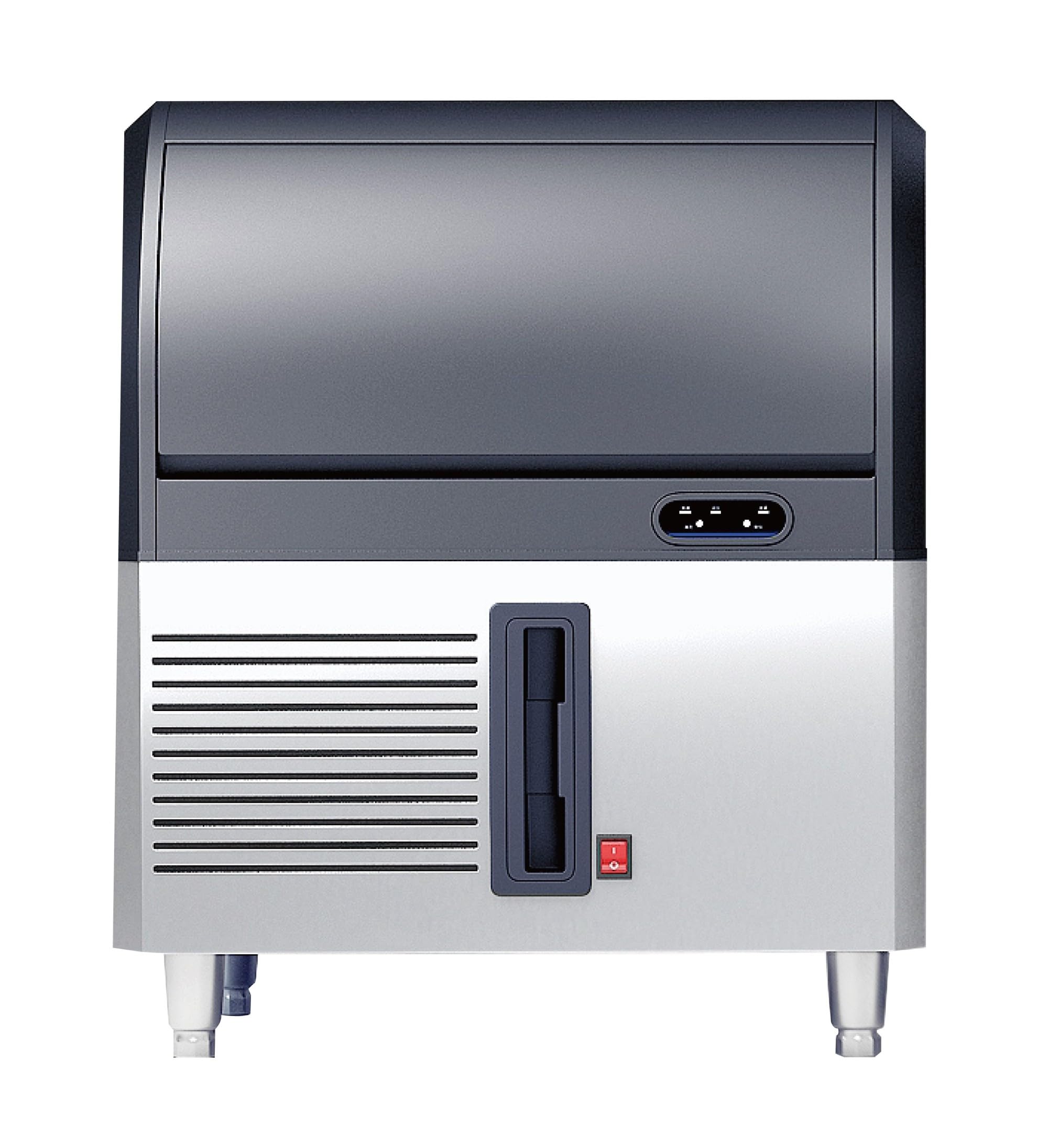 Produttore di ghiaccio cubetti pieni raffreddamento ad aria produzione 90 Kg/24h capacità 30 kg