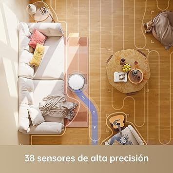 M1 Robot Aspirador y Fregador, Potente succión de 4500 Pa, diseño Compacto, mapeo Solid-Fixed (SOF), Dispositivo 2 en 1: aspira y friega4