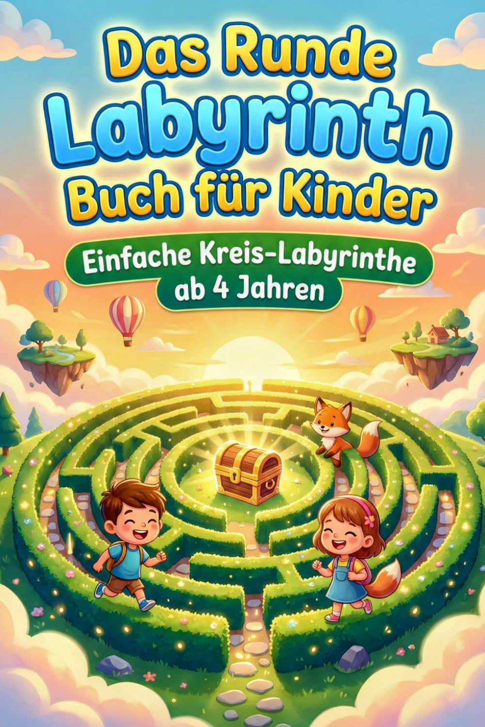 Das Runde Labyrinth Buch für Kinder: Einfache Kreis-Labyrinthe ab 4 Jahren: 1 (Die Kreis-Labyrinth Kollektion)