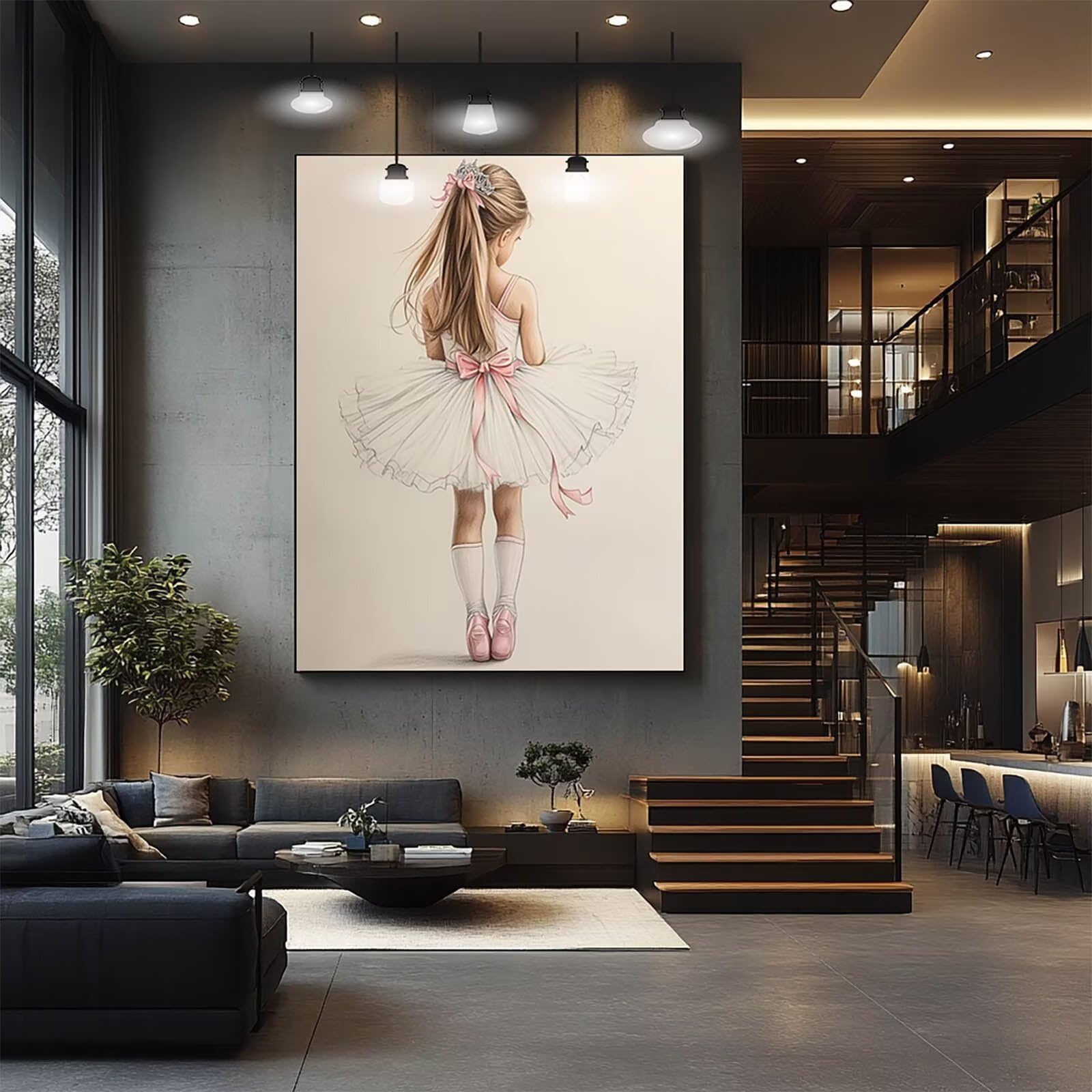 5D DIY diamentowy obraz dziewczyna 80 x 110 cm pełne wiertło diamentowe malowanie dorośli dzieci haft krzyżykowy malowanie według numeru zestaw baletnica diamentowe zestawy artystyczne, model