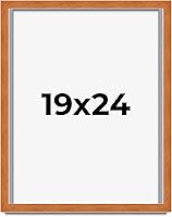 Vista 222 de Marco marrón de 18 x 24 pulgadas, marco de madera maciza de nuez de miel, ancho de moldeo de 0.875 pulgadas, profundidad de rabo de 0.875 pulgadas