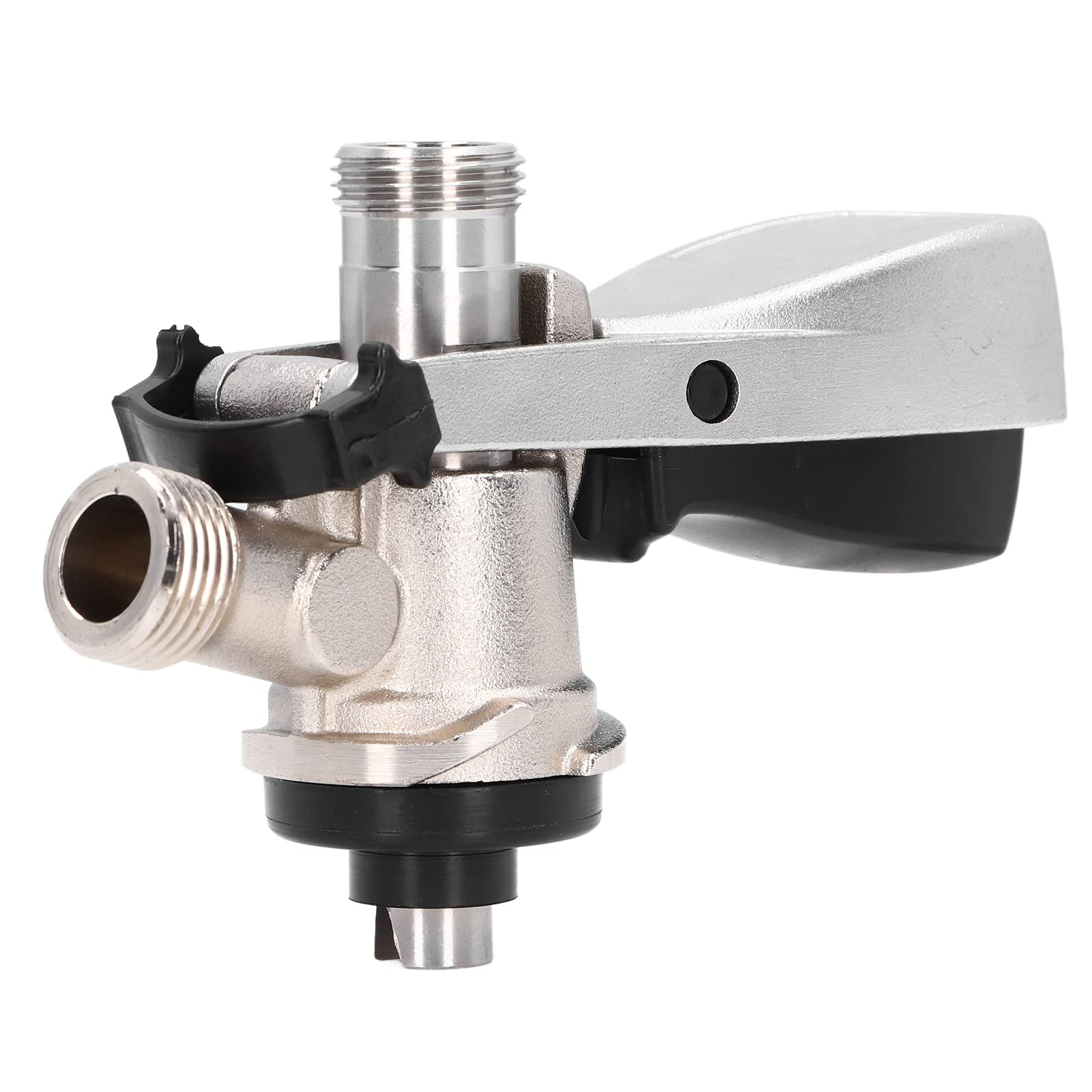 Fafeicy Accoppiatore per Fusti di Birra Tipo S, Acciaio Inossidabile 304 e Ottone, Filettatura G5/8, con Connettori e Guarnizioni