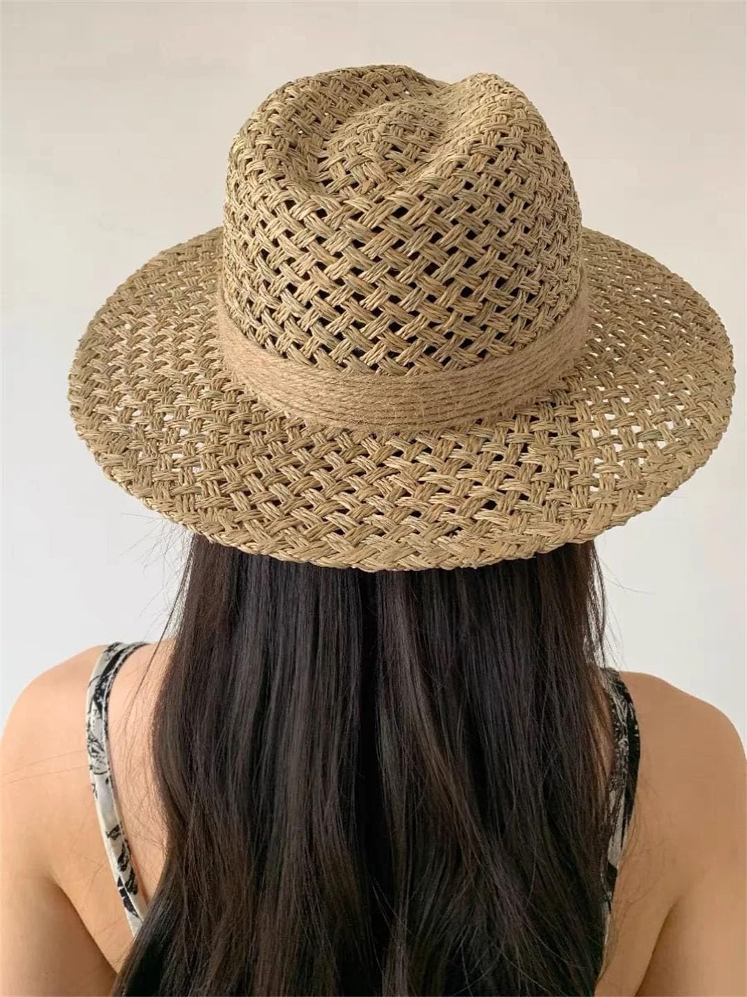 Panama Jazz Fedora Hat Outdoor Leisure Beach Hat