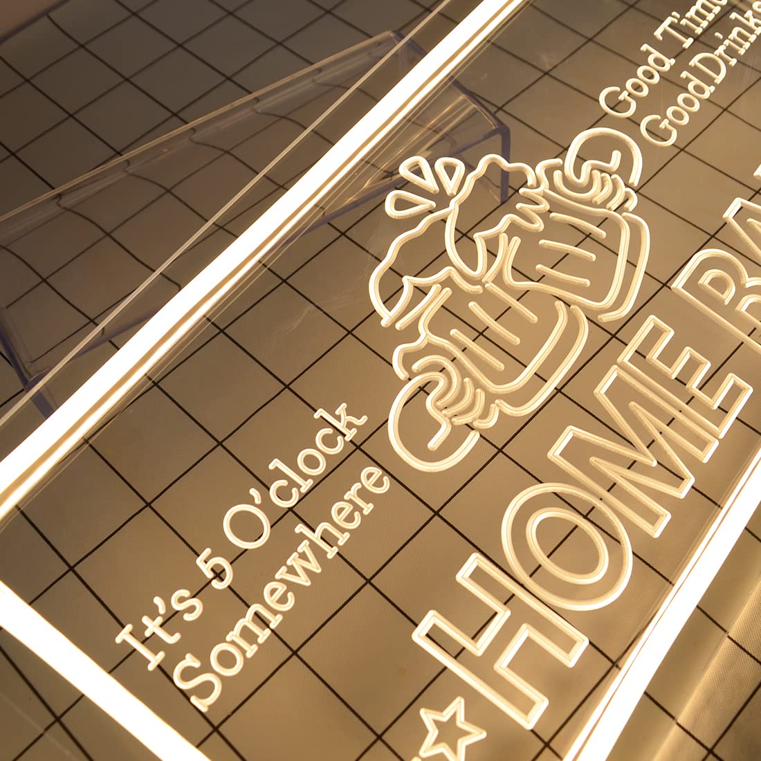 Britrio Neon Bar Sign for Home Bar Pub Man Cave Beer Mugs Wall Decor Sign Kitchen Dinning Room Light Birthday Party Bedroom Cafe Wall Art Holiday Gift for Dad Men Him 5V?áUSB Powered White