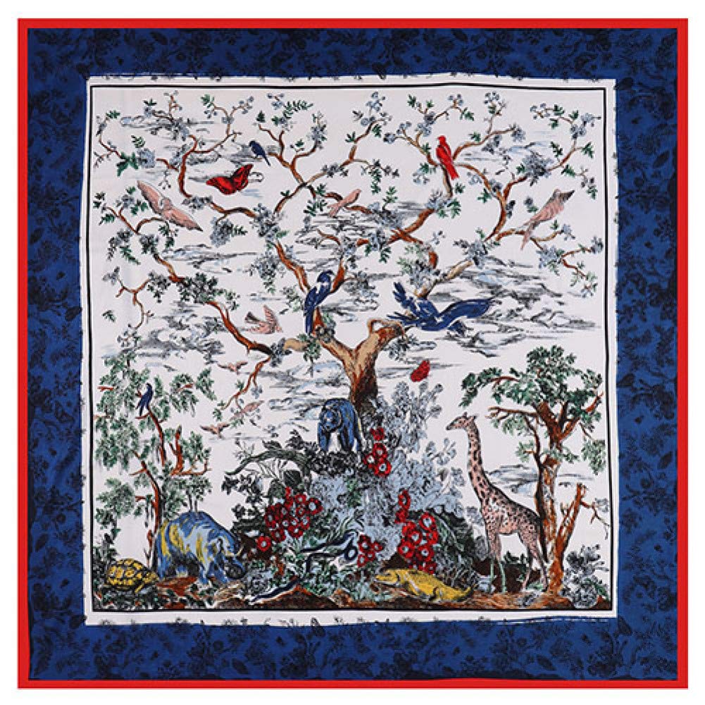 Écharpe twill pour femme à motif oiseaux, le grand châle idéal au quotidien
