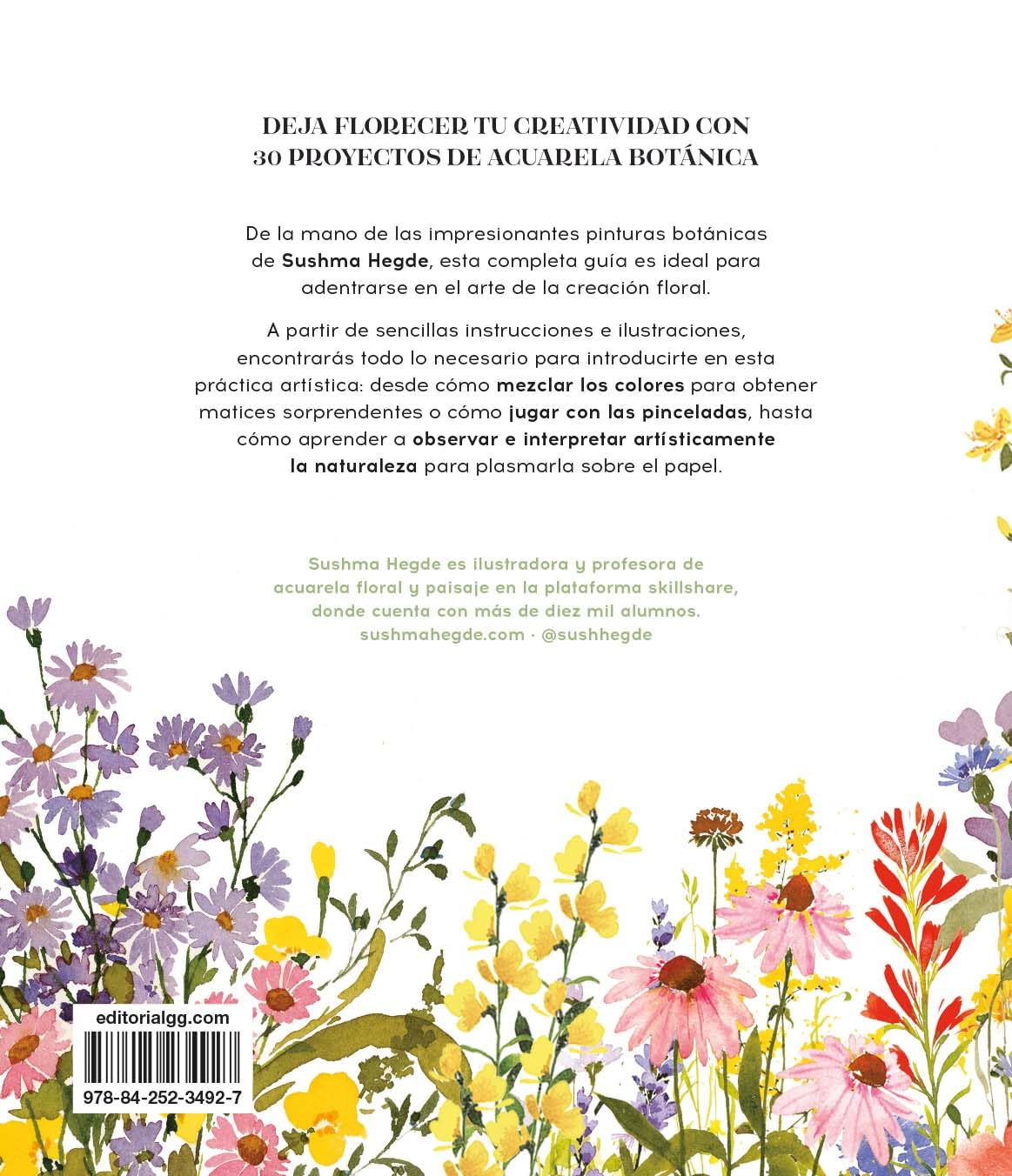 Flores silvestres a la acuarela: Manual de pintura botánica para principiantes (DIBUJO, ILUSTRACION Y ACUARELA)