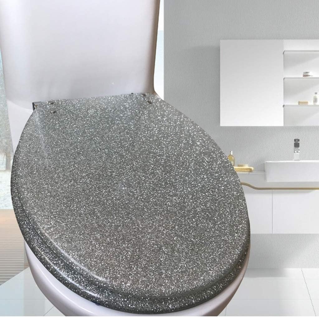 Resin Toilet Seat - Universal Cover Vintage Thickening Descending Mute