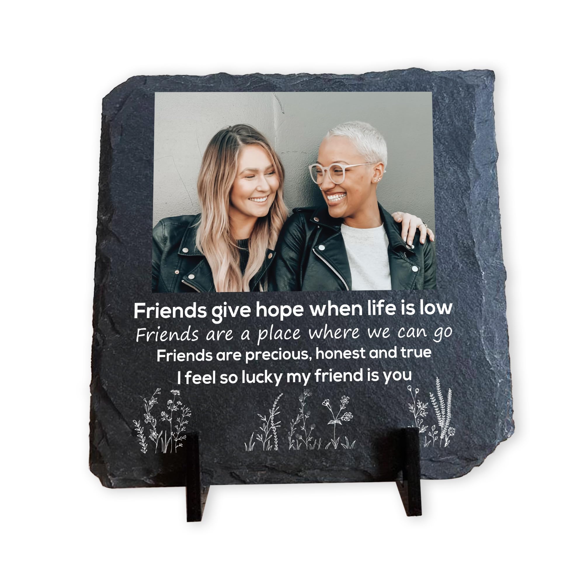 RED OCEAN Personalised Plaque For Best Friend Friendship Best Friend Birthday For Christmas Photo Her Friendship Women Keepsake