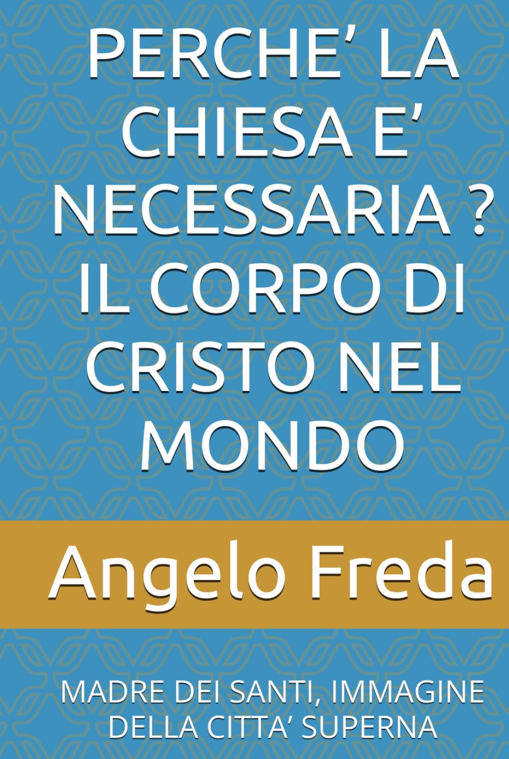 PERCHE’ LA CHIESA E’ NECESSARIA ? IL CORPO DI CRISTO NEL MONDO: MADRE DEI SANTI, IMMAGINE DELLA CITTA’ SUPERNA (IL LIBRO DEL PERCHE')