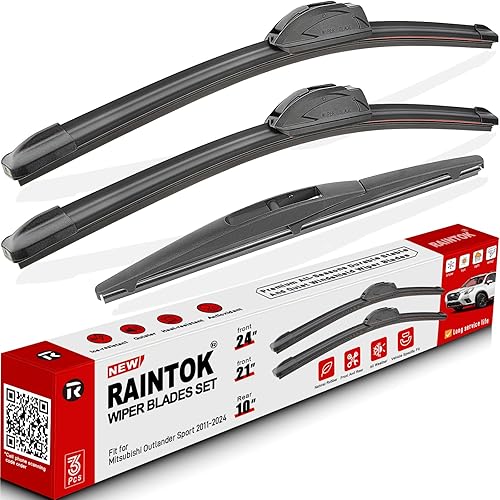 Miniatura 10 de RAINTOK Juego de limpiaparabrisas de repuesto para Buick Enclave 2012, 2013, 2014, 2015, 2016, 2017, calidad original de fábrica, para mi automóvil,