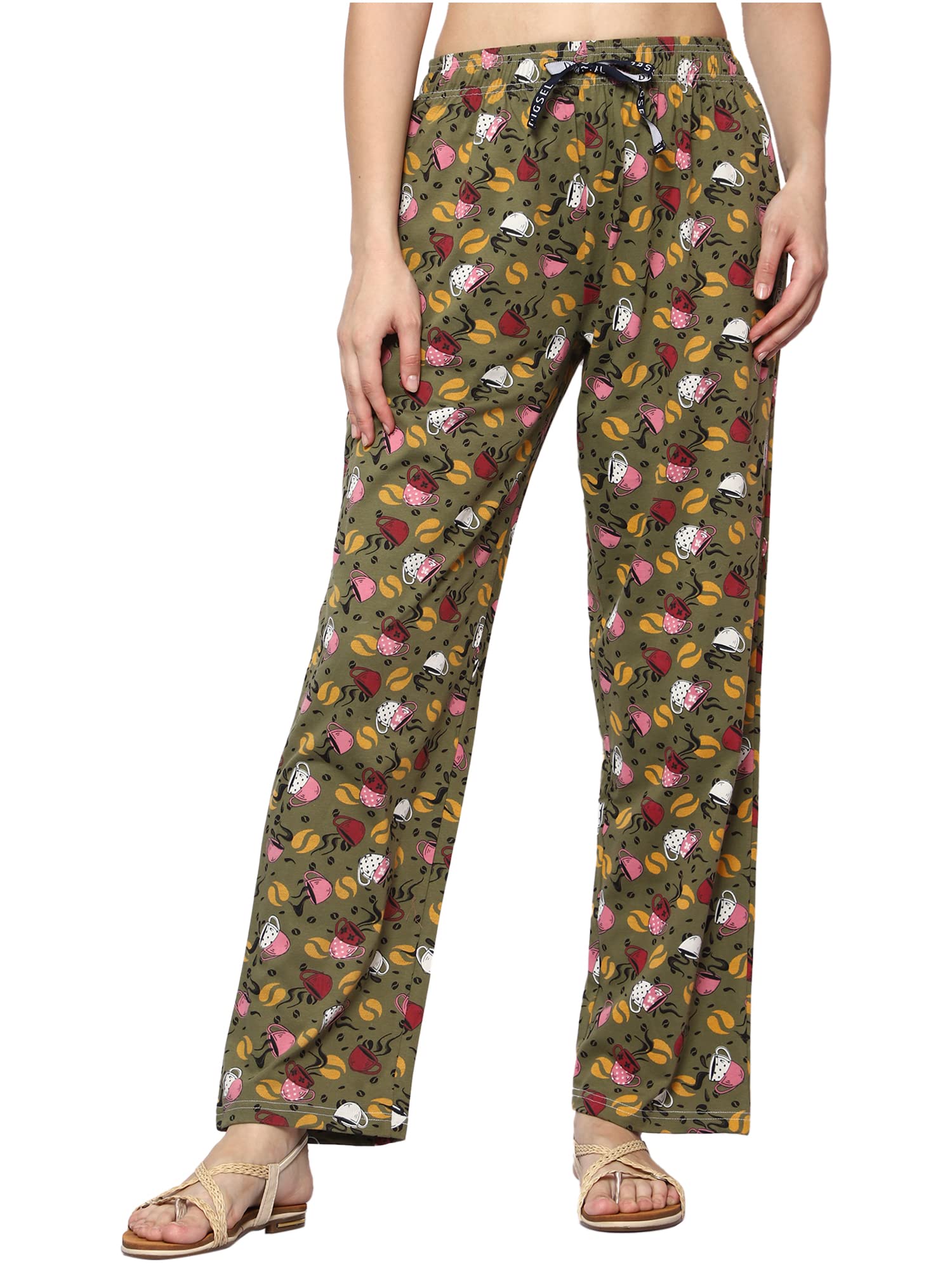 selsia trendy women Womens 100% Cotton Loungwear Pyjama Pant-pack of 1-picture-25