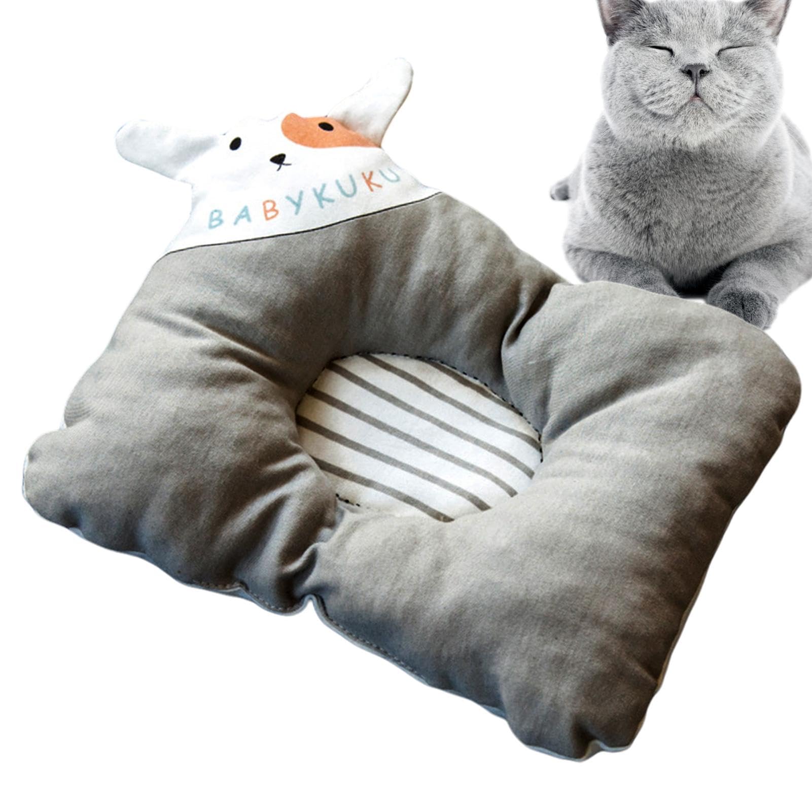 Oreiller apaisant pour chien | Oreiller de sommeil doux pour animal de compagnie | Oreiller en peluche confortable | Oreillers pour tête d'animaux de compagnie | Oreiller carré respirant et