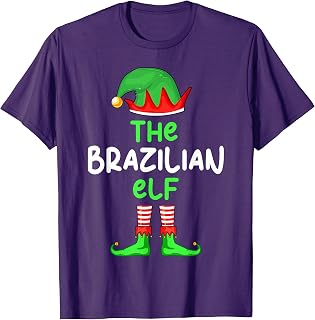 I'm The Brazilian Elf Brazil Christmas Funny Pajama T-Shirt