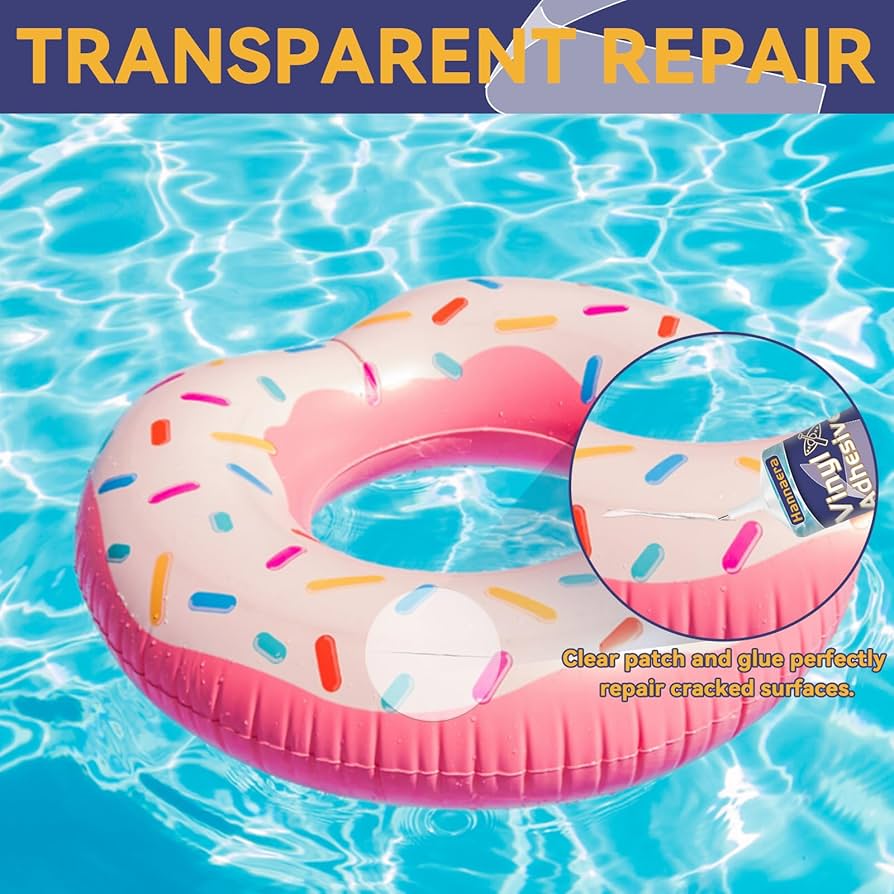 6PCS Inflatable Repair Kit Self-Adhesive TPU Waterproof Patches For Inflatable Pool Suitable For Inflatable Toys Air Mattresses Floating Pools 88cm88cm 87835968