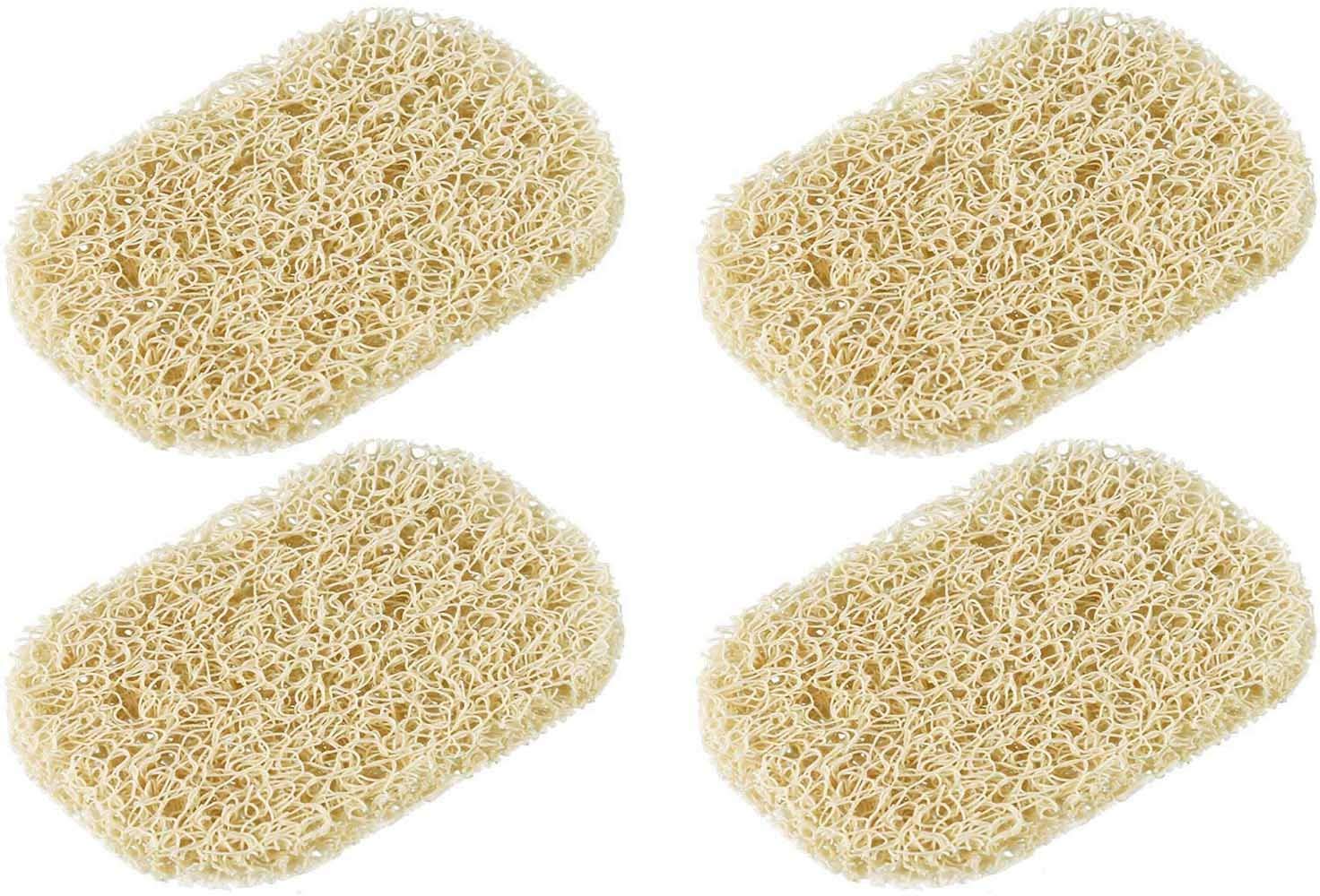 JRong 4 PCS Soap Saver Pads,Soap Saver PVC Premium Material Non-Slip Dishes Holder, Recyclable Soap Lift for Soap,Bathroom Accessories PVC BPA-Free Non-Slip Durable