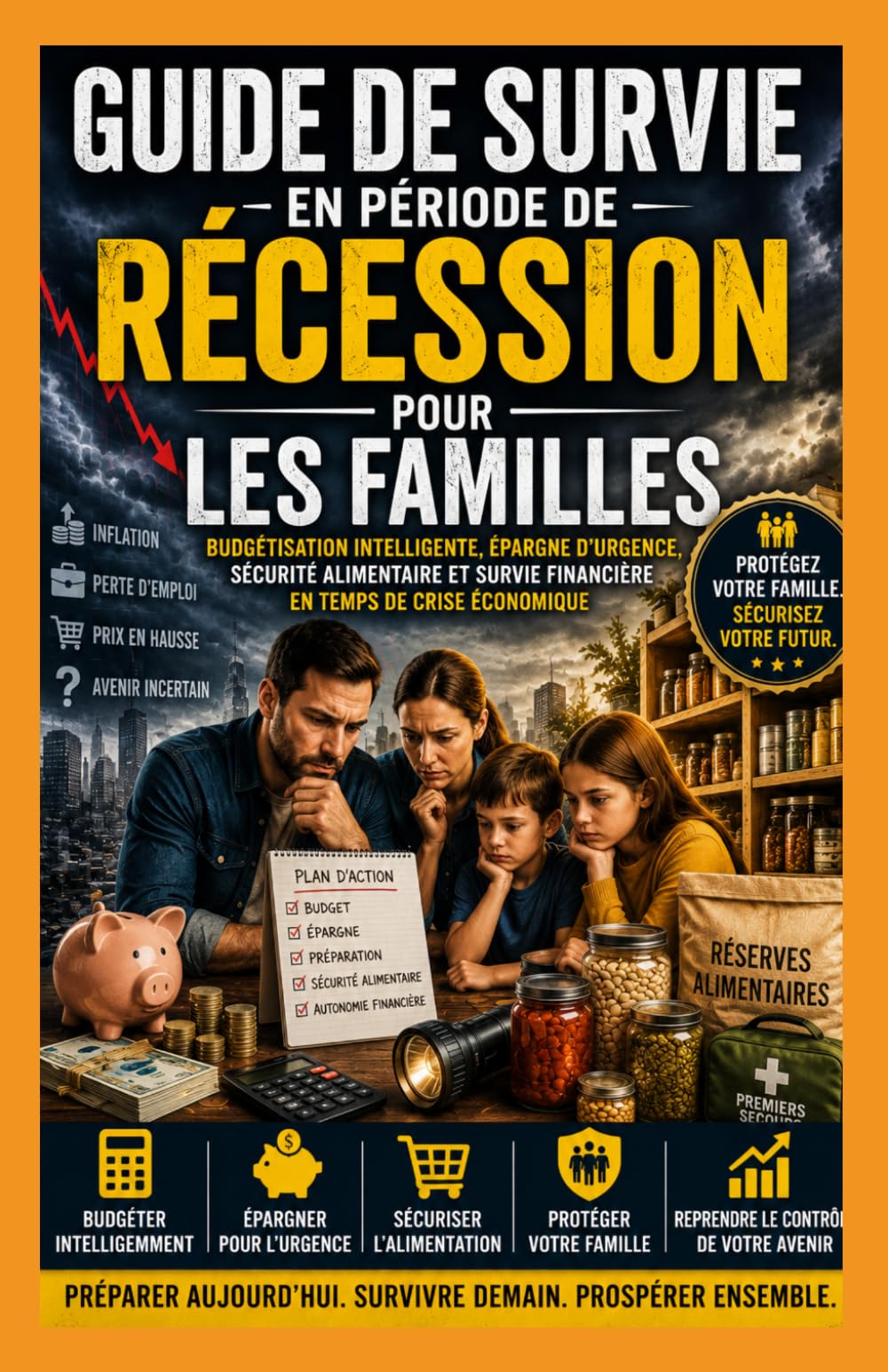 Guide de survie à la récession pour les familles: Gestion intelligente du budget, économies d'urgence, Sécurité alimentaire et survie financière en période de difficultés économiques