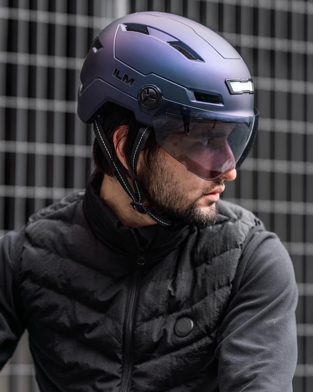 ILM Adult Bike Helmet with USB Rechargeable LED Front and Back Light Mountain&Road Bicycle Helmets for Men Women Removable Goggle Cycling Helmet E3-10L - Image 7