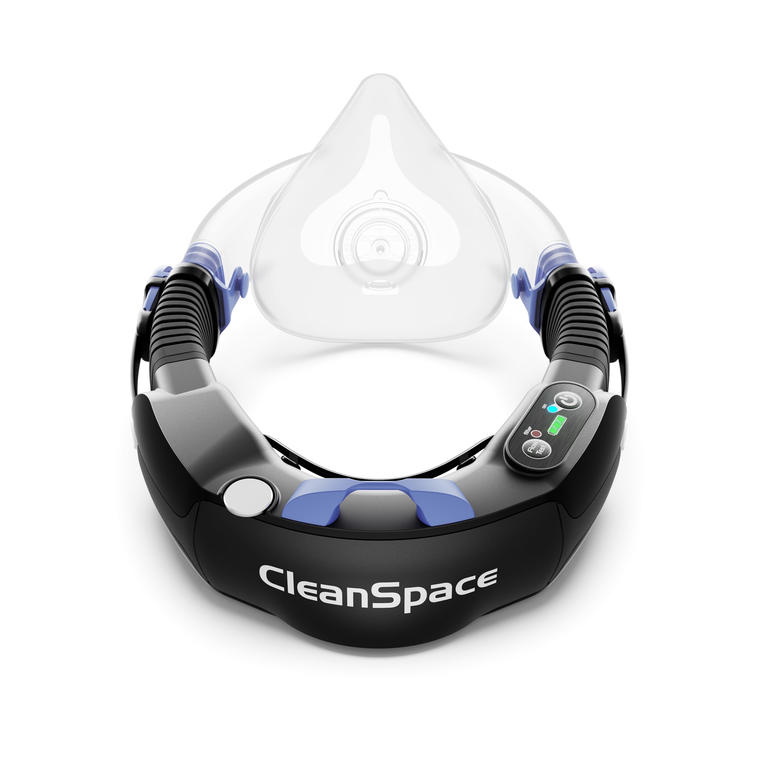 CleanSpace Work Kit - Größe: M – Leichtes, gebläseunterstütztes Atemschutzgerät mit P3 TM3 Filter, AirSensit Technologie, Atemschutz gegen Partikel und Staub