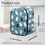 Cute Cat Blood Pressure Monitor Storage Case 5.12x3.54x7.8 Inches Travel Blood Pressure Monitor with Mesh Pocket for Senior