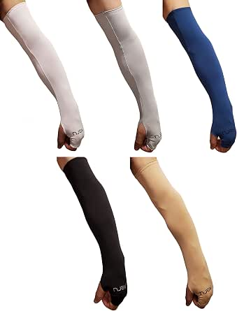 Cooling UV Arm Sleeves - Sun Protection For Sports & Outdoor (1, 2, Or 5 Pairs)
