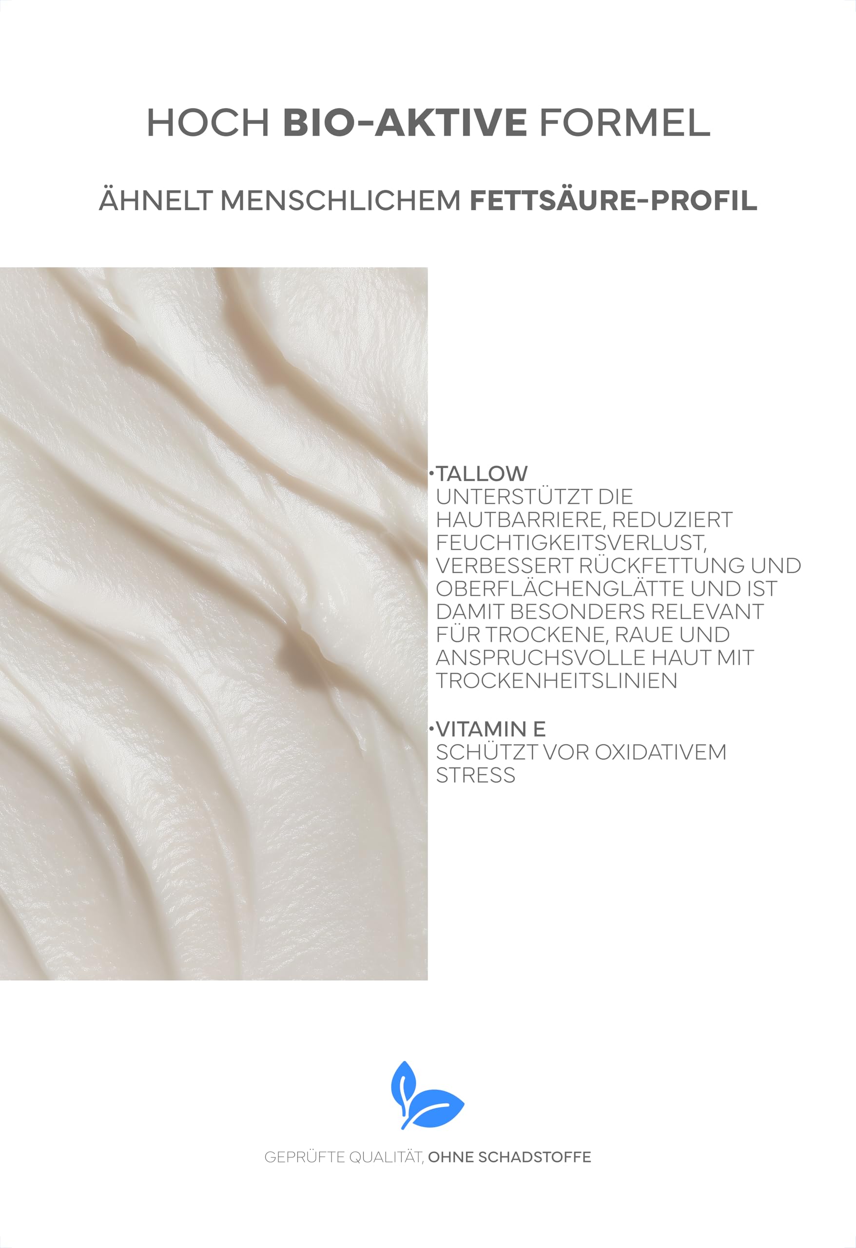 Tallow Creme Probier-Set – Tallow Natur, Tallow Honig & Tallow Lavendel, Pflege für trockene, raue und empfindliche Haut, mit Rindertalg, Honig & Lavendelöl, Naturkosmetik Made in Germany