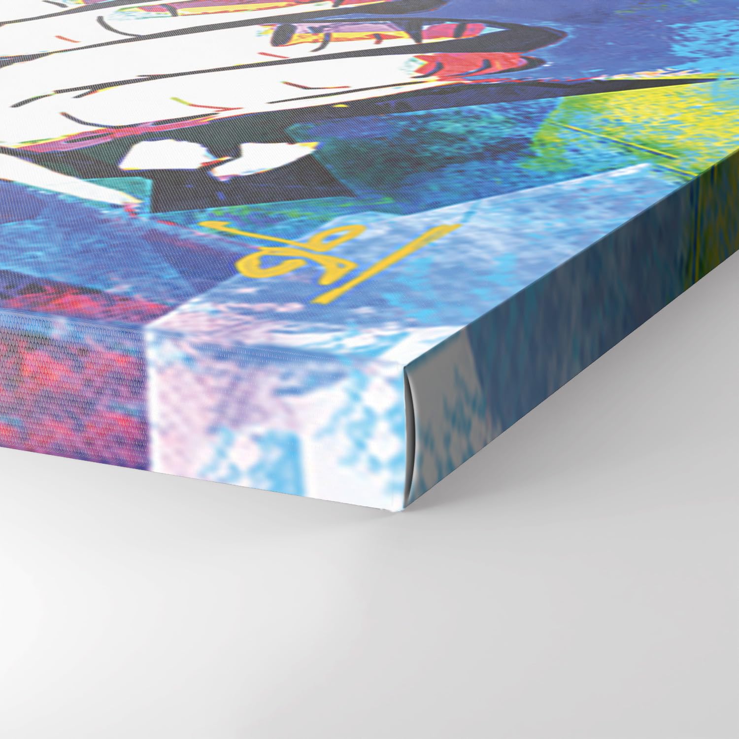 Giallobus - Quadro - Art Pop Art - Tela Standard - 70L x 50l cm - 11 - Music Monkey Pop Art - Pronto da appendere - Quadri moderni per la casa
