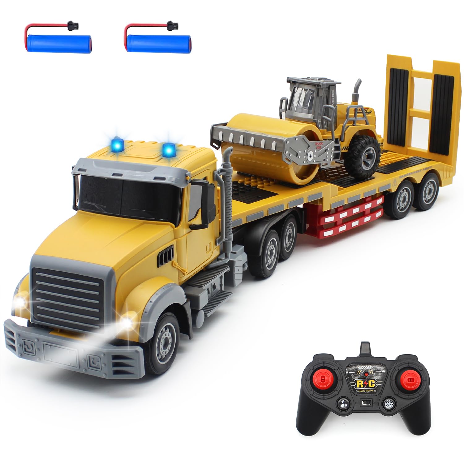 Buy QuirkyGlee Remote Control Semi Truck with Trailer 22.5 Inch Rc Semi