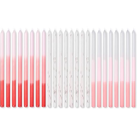 Papyrus Birthday Candles, Pink Ombre, 24 Strawberry Scented Candles