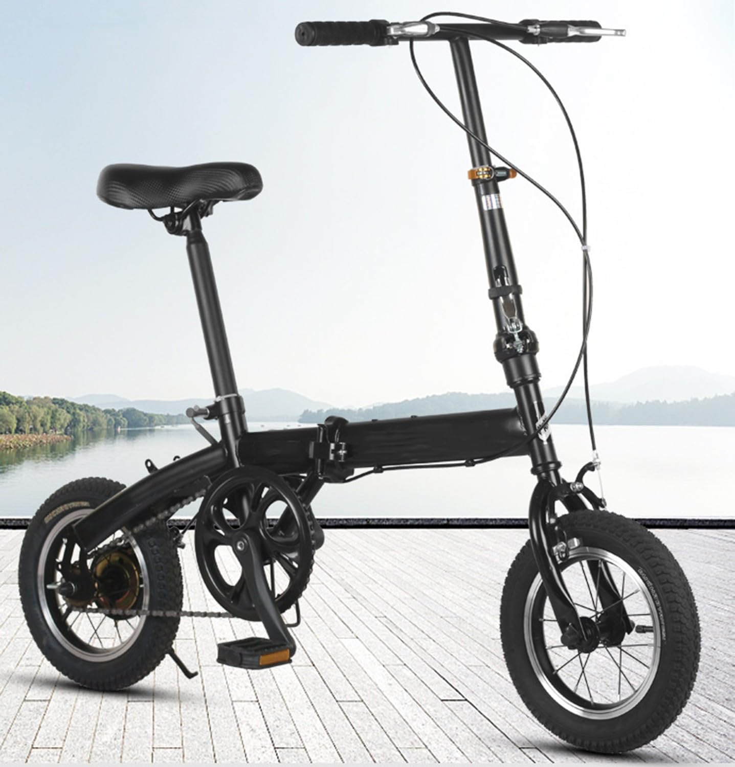 Bicicleta Plegable para Adultos, De Velocidad Variable, Ligera Y Portátil, para Estudiantes Y Personas Que Viajan Diariamente Al Trabajo, De 12, 14 Y 16 Pulgadas