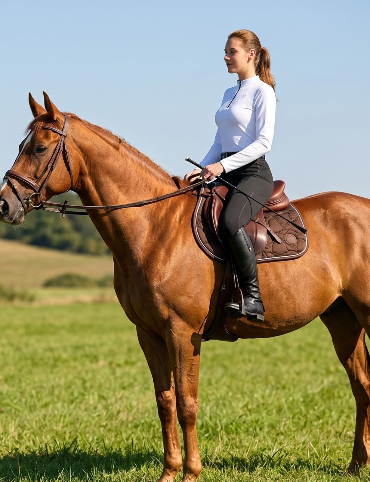 baleaf Leggings de equitación para mujer, pantalones de equitación para mujer, mallas ecuestres de asiento completo, agarre de silicona, para invierno, con bolsillos